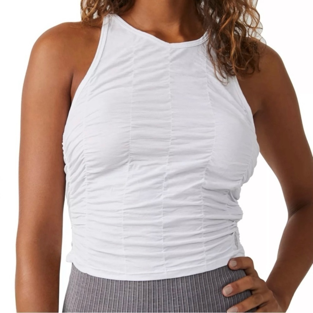 Free People FP Movement Free Fold Ruched Open Back Sports Tank Size Small